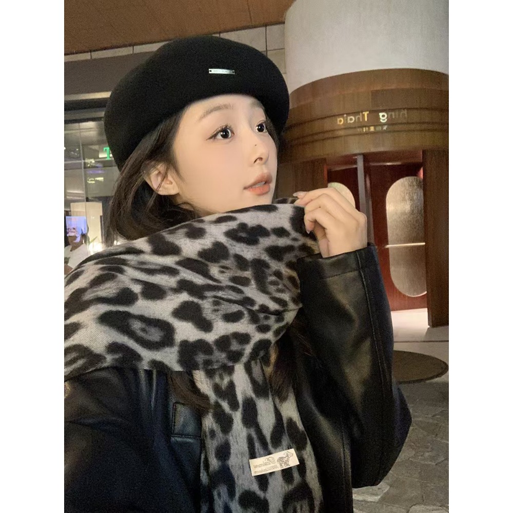 190*70CM Design Leopard Scarf  - Woven Scarf Blanket ulasan dan harga
