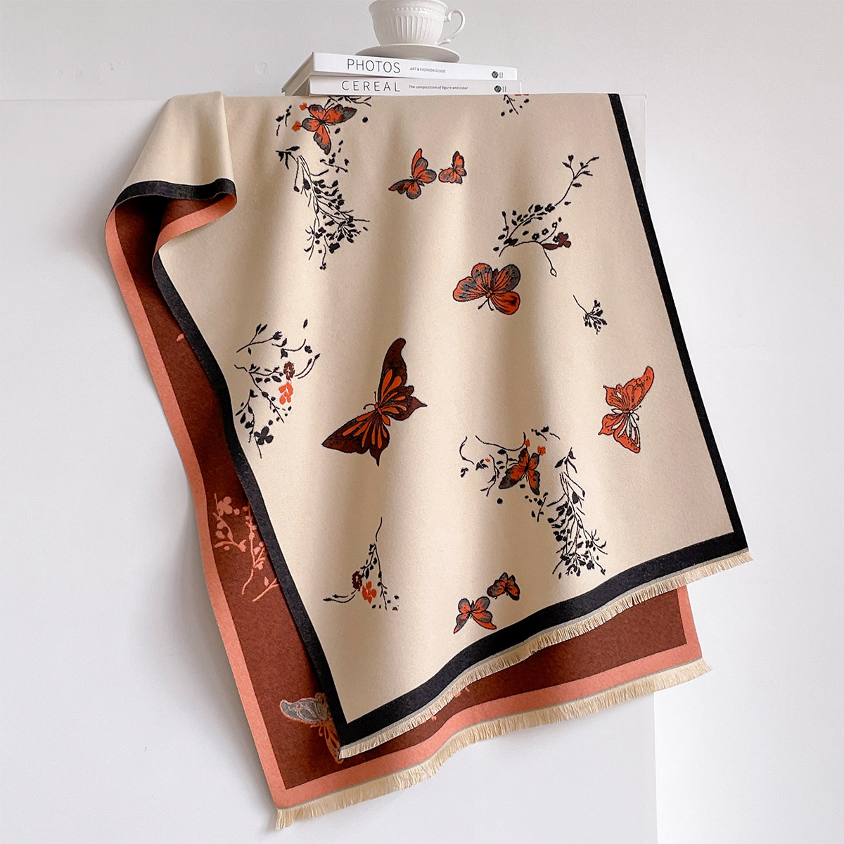 Women Imitation Cashmere Scarf - Pashmina Wrap Large ulasan dan harga