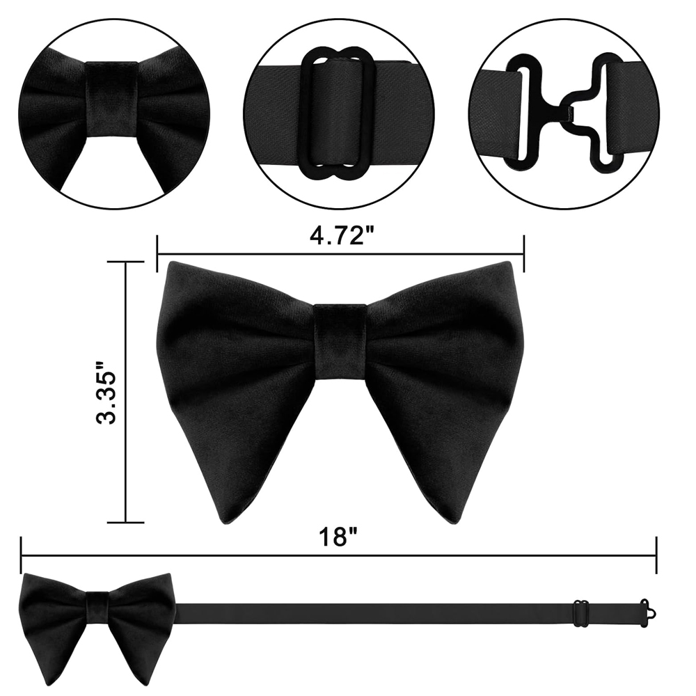 Men's Velvet Bow Ties Pre Tied - Bow Tie Pre Tied ulasan dan harga