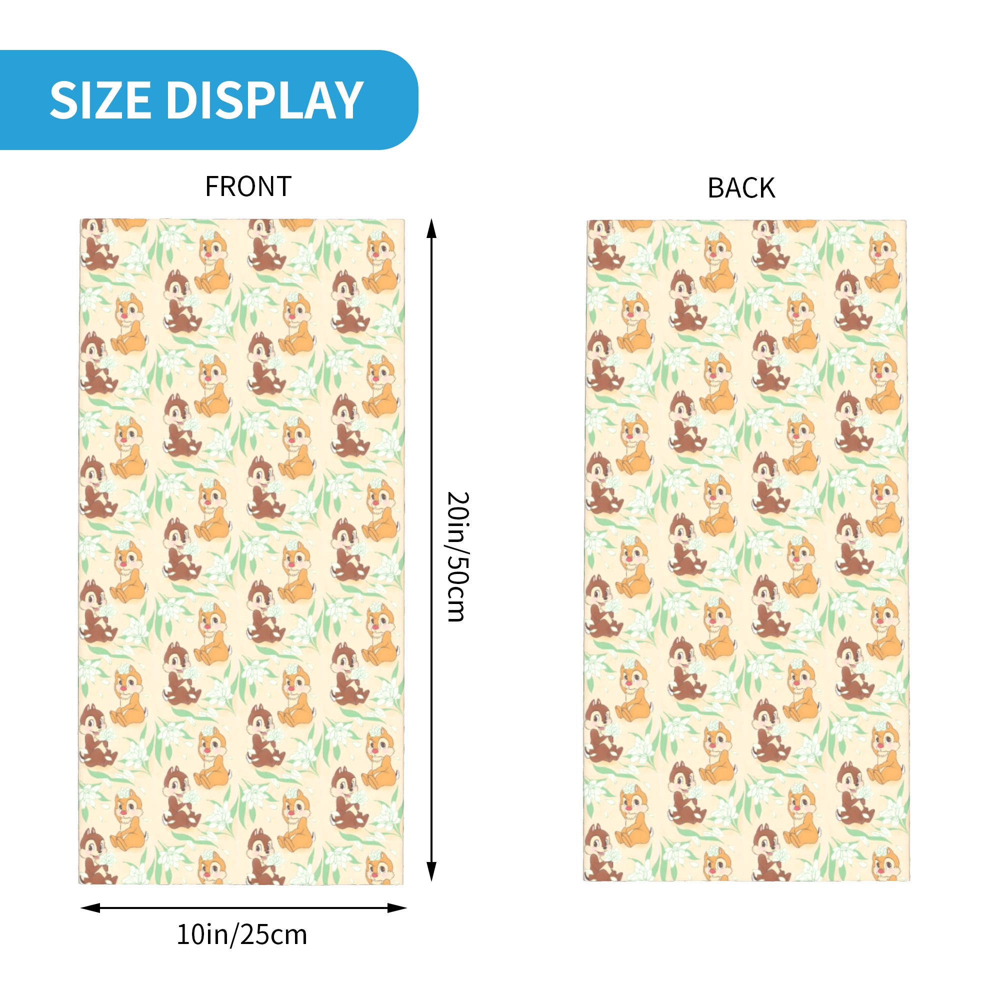 Custom Cute C-Chip And D-Dale  - Neck Warmer Tube ulasan dan harga