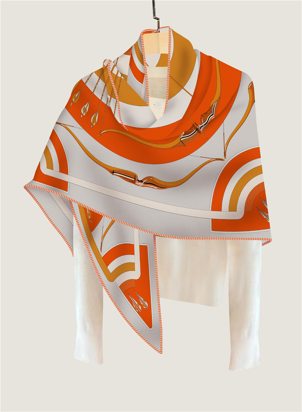 Triangle Cashmere Silk Scarf L - Pashmina Wrap Large ulasan dan harga