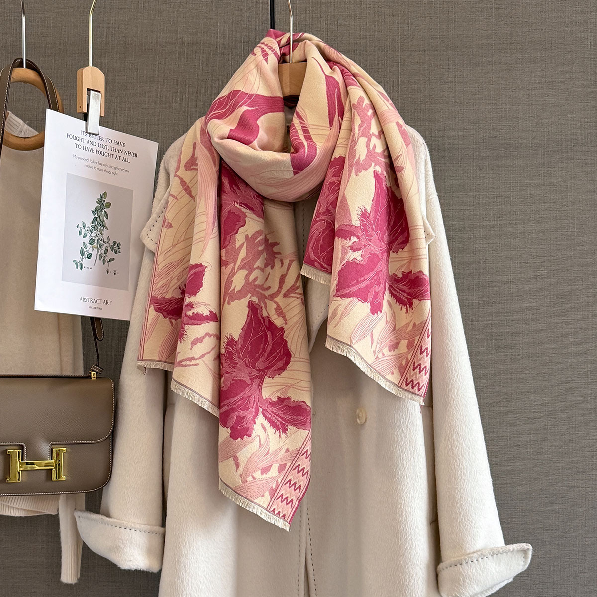 Autumn Cashmere Scarf for Wome - Woven Scarf Blanket ulasan dan harga